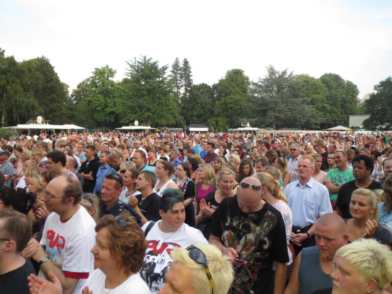 Talkin Wire Publikum auf einem Open Air Konzert